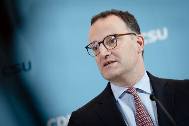 Bundestag parliamentary group, CDU CSU, Jens Spahn press statement, Bundestag, Bundestag parliamentary group, CDU CSU, Chairman, Jens Spahn, CDU Berlin Berlin GER