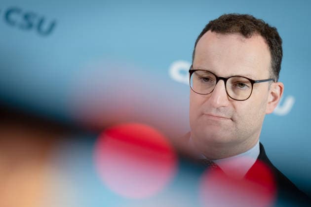 Bundestag parliamentary group, CDU CSU, Jens Spahn press statement, Bundestag, Bundestag parliamentary group, CDU CSU, Chairman, Jens Spahn, CDU Berlin Berlin GER