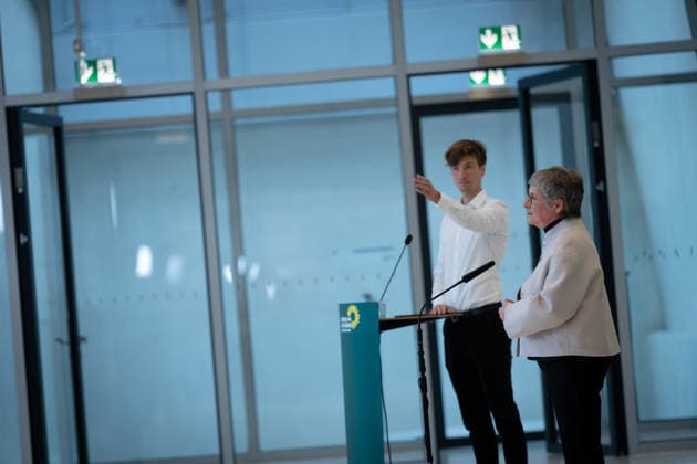 Press statement, Bündnis 90 Die Grünen, Britta Haßelmann Press statement, Reichstag building, Bundestag parliamentary group, Bündnis 90 Die Grünen, Chairwoman, Britta Haßelmann Berlin Berlin GER