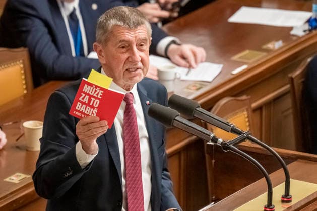 Czech Prime Minister Andrej Babis (ANO) speaks at a meeting of the Chamber of Deputies, in Prague, Czech Republic, on January 15, 2026. (CTKxPhoto VitxSimanek) CTKPhotoP2026011503175  CTKPhotoP2026011503175