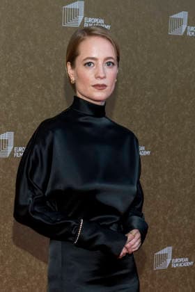 abb Leonie Benesch as a guest on the red carpet at the European Film Awards 2026 Gala at the Haus der Kulturen der Welt on 17 01 2026 in Berlin Berlin Germany