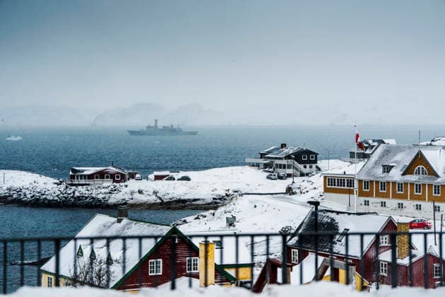 DENMARK GREENLAND Report from Nuuk The Danish navy s inspection ship HDMS Vaedderen sails off Nuuk, Greenland, Sunday, January 18, 2026 The Danish Defense increases activity levels in and around Greenland in close cooperation with NATO allies Photo Mads Claus Rasmussen Ritzau Scanpix , Nuuk Greenland  Copyright: RitzauxScanpix MadsxClausxRasmussenx spdk20260118-195638-L