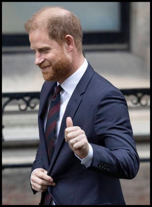 . 21 01 2026. London, United Kingdom. Prince Harry, the Duke of Sussex, leaving the High Court in London, after giving evidence on day three of his trial against Associated Newspapers.  xStephenxLockx xi-Imagesx IIM-26522-0033