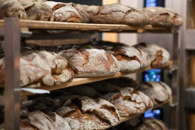 International Green Week 2026 Impressions from the hall of the state of Mecklenburg-Vorpommern Bread in the show bakery MV Schaubackstube Behrens DEU, Germany, Berlin, 19 01 2026