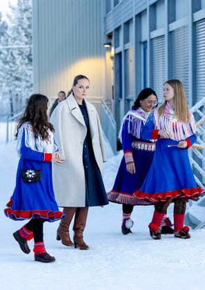 26-01-2026 Norway Princess Ingrid Alexandra arriving at Jergul Mountain Lodge by snowmobile in Karasjok. Â  Copyright: xPPEx