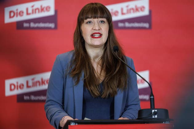 Statement Die Linke Heidi Reichinnek Die Linke at a statement on 27 01 26 in Berlin Berlin Berlin Germany Reichstag