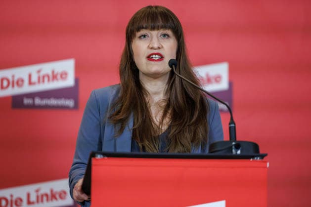 Statement Die Linke Heidi Reichinnek Die Linke at a statement on 27 01 26 in Berlin Berlin Berlin Germany Reichstag