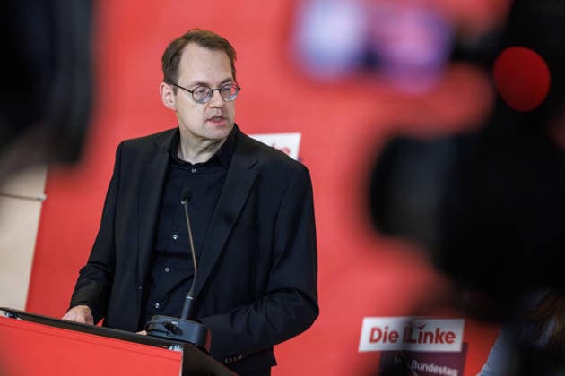 Statement Die Linke Soeren Pellmann Die Linke at a statement on 27 01 26 in Berlin Berlin Berlin Germany Reichstag