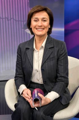 Sandra Maischberger on the ARD talk show maischberger in Studio Berlin Adlershof Berlin, 27 01 2026 Foto:xM.xBehrensx xFuturexImagex maischberger_6124
