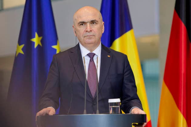 Press conference Merz and Bolojan 2026 01 28 Germany, Berlin Joint press conference of the Federal Chancellor and Romanian Prime Minister Ilie Bolojan at the Chancellery