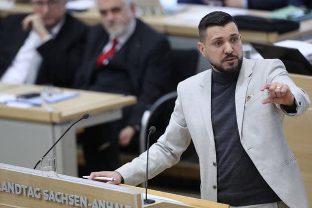 28 01 2026, xtgx, Saxony-Anhalt state parliament session, election of Minister President Tobias Rausch Alternative for Germany, AfD Magdeburg