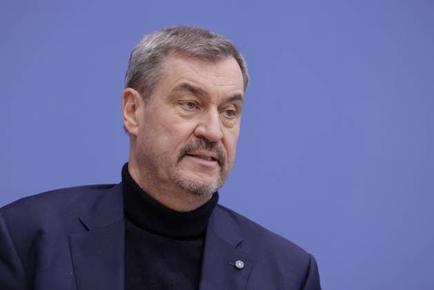 Dr. Markus Söder MdL, Minister President of Bavaria and Chairman of the CSU, Germany, Berlin, Federal Press Conference, Topic 3 Lions Alliance