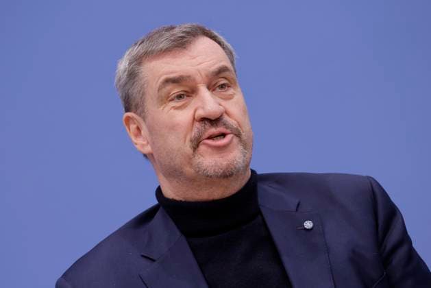 Dr. Markus Söder MdL, Minister President of Bavaria and Chairman of the CSU, Germany, Berlin, Federal Press Conference, Topic 3 Lions Alliance