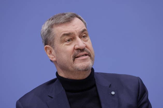 Dr. Markus Söder MdL, Minister President of Bavaria and Chairman of the CSU, Germany, Berlin, Federal Press Conference, Topic 3 Lions Alliance