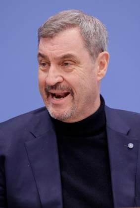 Dr. Markus Söder MdL, Minister President of Bavaria and Chairman of the CSU, Germany, Berlin, Federal Press Conference, Topic 3 Lions Alliance