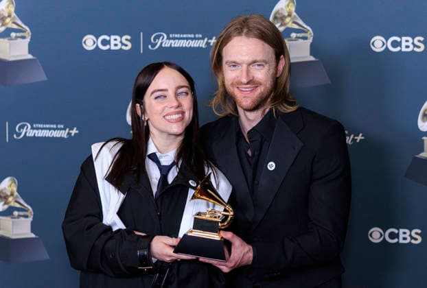February 1, 2026, Los Angeles, California, USA: (L-R) Billie Eilish and Finneas at the 68th Annual Grammy Awards press room on Sunday February 1, 2026 at Crypto.com Arena in Los Angeles, California. ARIANA RUIZ PI Los Angeles USA - ZUMAp124 20260201_zaa_p124_334 Copyright: xArianaxRuizx