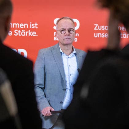 Matthias Miersch, leader of the SPD parliamentary group, recorded during a press statement in the German Bundestag, Berlin, 27 01 2026 Berlin Germany Copyright: xNeelexJanssenx