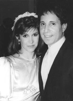 RECORD DATE NOT STATED Carrie Fisher and Paul Simon during their Wedding Ceremony, 1983, I.V. EDITORIAL USE ONLY  Copyright: x