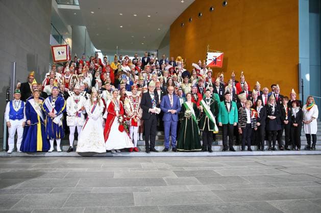 Berlin, Germany, 03 02 2026 Federal Chancellery Reception for carnivalists from all over Germany Federal Chancellor Friedrich Merz CDU receives carnivalists from all over Germany Copyright: xdtsxNachrichtenagenturx dts_105234