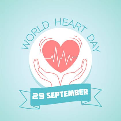 29 September World Heart Day Calendar for each day on september Copyright: xrodnikovayx