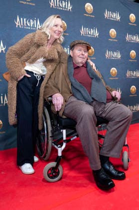 Ottfried Fischer with his wife Simone Brandlmeier at the premiere of the Cirque du Soleil Alegria show at the Theresienwiese in Munich, 05 02 2026 Foto:xN.xKolinzx xFuturexImagex alegria_6217