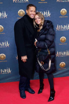 Andrej Mangold and Annika Jung at the premiere of the Cirque du Soleil Alegria show at the Theresienwiese in Munich, 05 02 2026 Foto:xN.xKolinzx xFuturexImagex alegria_6351