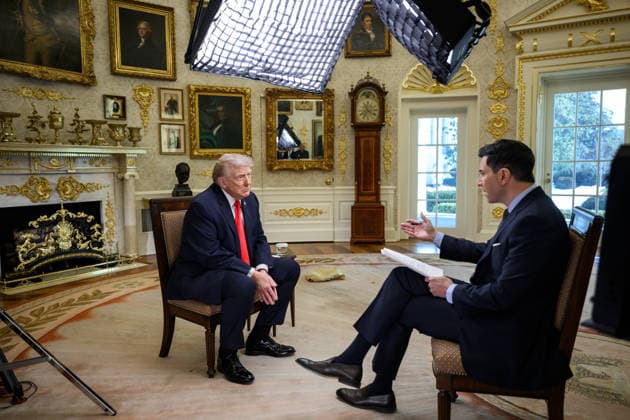 President Trump NBC Interview President Donald Trump sits for an interview with NBC News anchor Tom Llamas in the Oval Office, Wednesday, February 4, 2026., Credit:Molly Riley Avalon  Copyright: xMollyxRileyx xAvalonx 1072604851