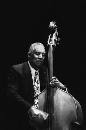 RECORD DATE NOT STATED Ray Brown playing bass in Santa Fe 2002 EDITORIAL USE ONLY  Copyright: xPaulxSlaughterx