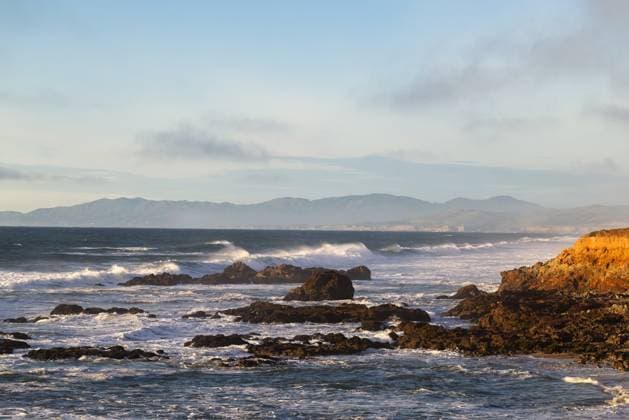 Sunset at the Pacific Ocean, Coast at Highway number 1 south, San Francisco, USA, Travel, 07 02 2026 Highway 1 south California United States Copyright: xkolbert-press ChristianxKolbertx