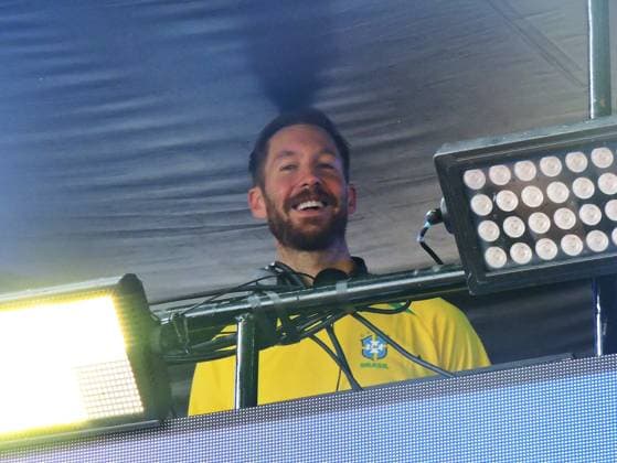 RECORD DATE NOT STATED Skol beer block with Calvin Harris Sao Paulo (SP), 08 02 2026 - Carnival street parties SP - DJ Calvin Harris performs at the Skol street party on Rua da Consolacao in Sao Paulo, with a packed audience, this Sunday, February 8, 2026. (Foto: Leandro Chemalle Thenews2 imago images) Skol beer block with Calvin Harris  Copyright: xLeandroxChemallex