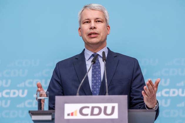 Press conference with the Secretary General of the CDU Germany, Dr Carsten Linnemann MdB and the First Parliamentary Secretary of the CDU CSU parliamentary group, Steffen Bilger MdB on 09 02 2026