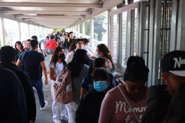 Measles Vaccination Campaign After Increase Cases In The Country People line up to receive a dose of the measles vaccine at Guelatao subway station vaccination center, as part the vaccination campaign against the virus outbreak after increase measles cases in the country, on February 11, 2026, in Mexico City, Mexico. (Photo by Carlos Santiago Eyepix Group) Copyright: xCarlosxSantiago xEyepixxGroupx CS_11022026_175915