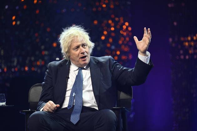STOCKHOLM, SWEDEN 20260212 Boris Johnson speaks at the international tech event Techarena at Strawberry Arena in Stockholm STOCKHOLM SWEDEN x10060x  Copyright: xHenrikxMontgomery TTx TECHARENA pYYMmXr_JWU