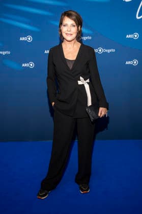 Janina Hartwig as a guest on the blue carpet at the ARD Blue Hour 2026 at the Berlinale 2026 at Hotel Telegraphenamt on Friday, February 13, 2026 in Berlin Berlin Germany