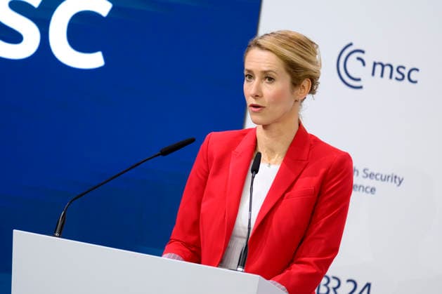 Politician Kaja Kallas, Vice-President of the EU Commission and former Prime Minister of Estonia, speaks at the Munich Security Conference 2026 Munich, 15 02 2026 Bavaria Germany Copyright: xDwixAnoraganingrumx