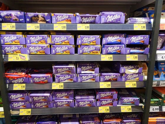 19 02 2026 Germany Supermarket Kaufland Picture Various Milka chocolates