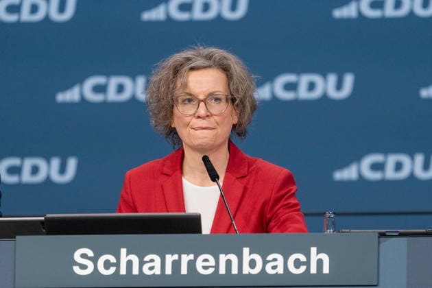 Stuttgart 38 Party Congress of the CDU of Germany, Stuttgart, 21 02 2026, Ina Scharrenbach German politician and Minister for Home Affairs, Municipal Affairs, Building and Digitization of the State of North Rhine-Westphalia , 38 Party Congress of the CDU of Germany, Stuttgart, 21 02 2026, Copyright: xEibner-Pressefoto EdwardxCheungx EP_ECG
