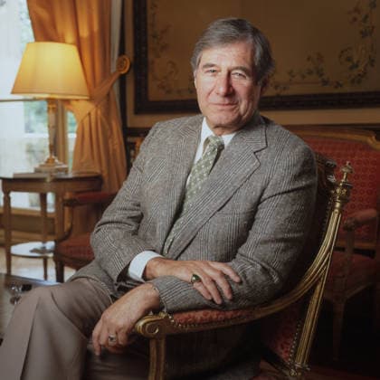 Portrait of Ed McBain born Salvatore Lombino aka Evan Hunter, Richard Marsten, Hunt Collins, Curt Cannon and Ezra Hannon 15 04 1991 Philippe MATSAS Opale photo RECORD DATE NOT STATED  Copyright: x PhilippexMATSAS Opale.photox