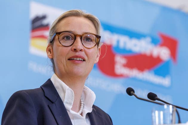Statement AfD Alice Weidel AfD , at a statement of the AfD on 24 02 26 in Berlin Berlin Germany Reichstag