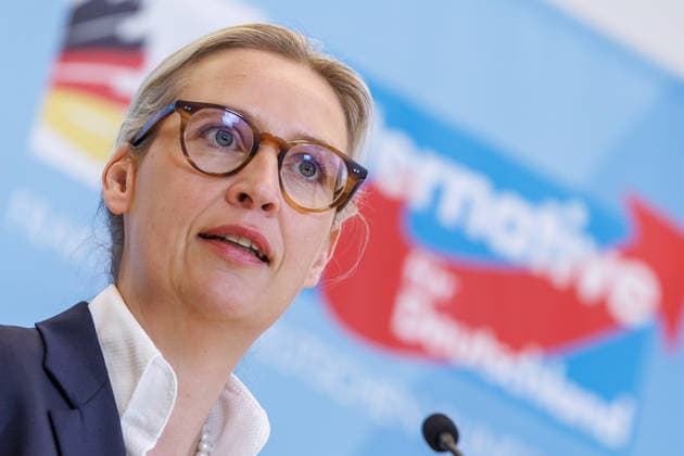 Statement AfD Alice Weidel AfD , at a statement of the AfD on 24 02 26 in Berlin Berlin Germany Reichstag