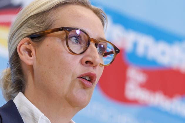 Statement AfD Alice Weidel AfD , at a statement of the AfD on 24 02 26 in Berlin Berlin Germany Reichstag