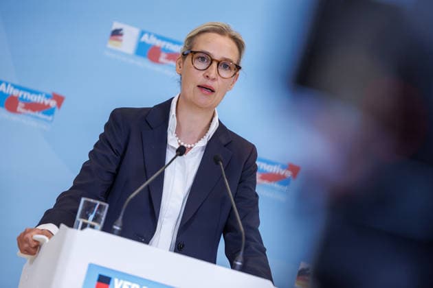 Statement AfD Alice Weidel AfD , at a statement of the AfD on 24 02 26 in Berlin Berlin Germany Reichstag