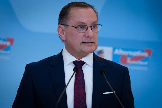 AfD, Alice Weidel, Tino Chrupalla Bundestag, Bundestag parliamentary group, AfD, press statement, chairperson, federal spokesperson, Alice Weidel, chairperson, federal spokesperson, Tino Chrupalla Berlin Berlin GER