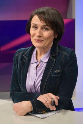 Sandra Maischberger on the ARD talk show maischberger in Studio Berlin Adlershof Berlin, 24 02 2026 Foto:xM.xBehrensx xFuturexImagex maischberger2402_6203