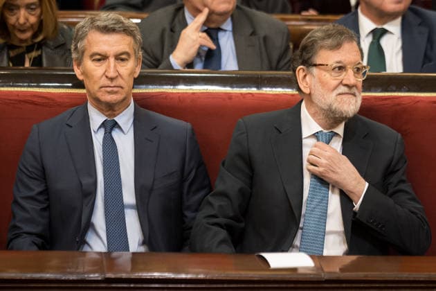 The King attends the presentation of the book El Rey by Manuel García Pelayo The President of the Popular Party, Alberto Núnez Feijóo i , and the President of the Government Mariano Rajoy d , during the presentation of the book El Rey by Manuel García Pelayo, in the Senate, on February 25, 2026, in Madrid Spain The presentation of the book El Rey, by Manuel García Pelayo, coincides with the commemoration of the XXXV anniversary of the death of the author 25 FEBRUARY 2026 BOOK PRESENTATION Diego Radamé Madrid Madrid Madrid Spain  Copyright: xDiegoxRadamÃ sx 7320511