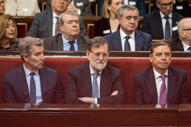 The King attends the presentation of the book The King by Manuel García Pelayo The President of the Popular Party, Alberto Núnez Feijóo i , the President of the Government Mariano Rajoy c , and the Minister of Agriculture, Fisheries and Food, Luis Planas d , during the presentation of the book The King by Manuel García Pelayo, in the Senate, on February 25, 2026, in Madrid Spain The presentation of the book El Rey, by Manuel García Pelayo, coincides with the commemoration of the 35th anniversary of the authors death 25 FEBRUARY 2026 BOOK PRESENTATION Diego Radamé Madrid Madrid Madrid Spain  Copyright: xDiegoxRadamÃ sx 7320521