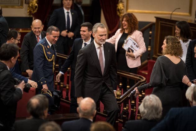 The King attends the presentation of the book El Rey by Manuel García Pelayo King Felipe VI c during the presentation of the book El Rey by Manuel García Pelayo, in the Senate, on February 25, 2026, in Madrid Spain The presentation of the book El Rey, by Manuel García Pelayo, coincides with the commemoration of the 35th anniversary of the death of the author 25 FEBRUARY 2026 BOOK PRESENTATION Diego Radamé Madrid Madrid Madrid Spain  Copyright: xDiegoxRadamÃ sx 7320653