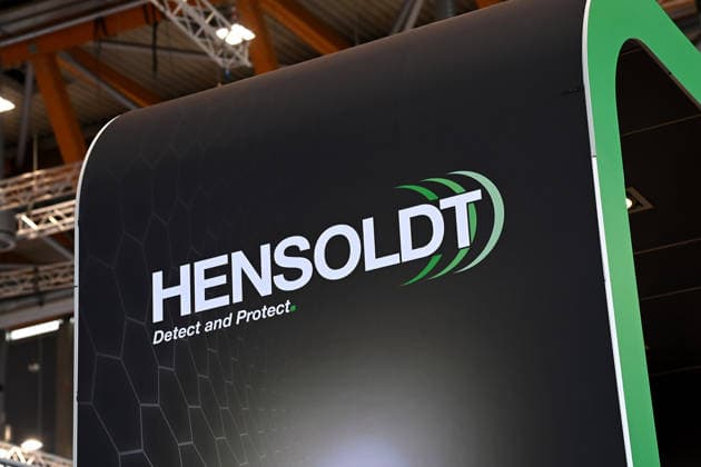 Hensoldt company logo, company emblem armament fair EnforceTac 2026, The Enforce Tac as Germanys leading trade fair for security and defense from 23 25 02 2206 at the Nuremberg Exhibition Center