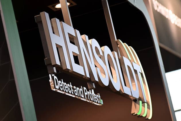 Hensoldt company logo, company emblem armament fair EnforceTac 2026, The Enforce Tac as Germanys leading trade fair for security and defense from 23 25 02 2206 at the Nuremberg Exhibition Center