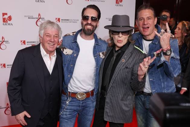 17 German Music Authors Award 2026 Rolf Zuckowski, Alec Völkel, Udo Lindenberg, Sascha Vollmer 17 German Music Authors Award 2026, The Ritz Carlton, Berlin, date 26 02 2026 Copyright: xEventpress Kratschx